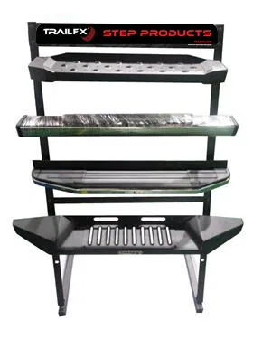 WD1000RB1 – TRAILFX Point Of Purchase Display, Display Rack With 4 RB Series Running Boards